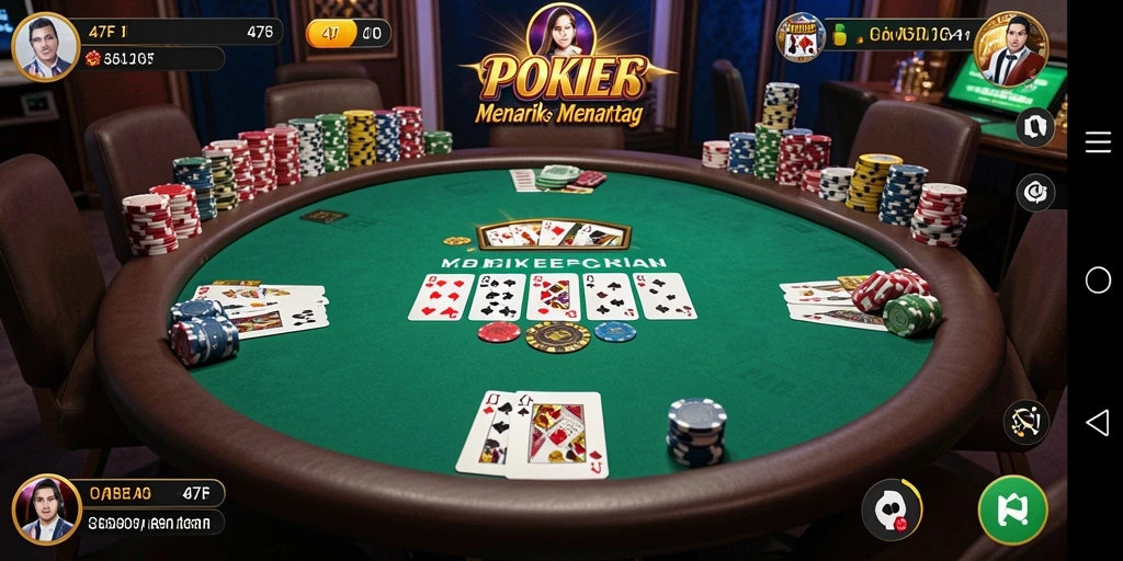 Tampilan gameplay poker yang menarik di 47F.