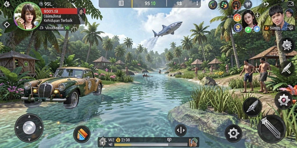Tampilan gameplay 9SL yang menakjubkan dengan fitur simulasi menyeluruh.