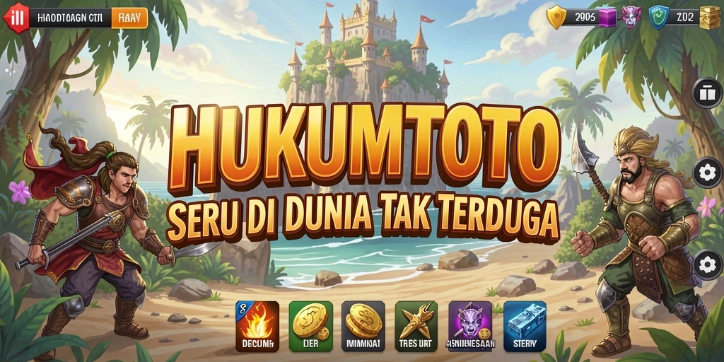 Screenshot gameplay HUKUMTOTO yang menampilkan eksplorasi seru.