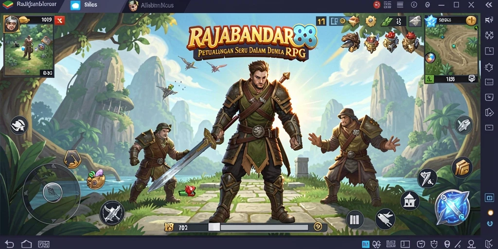 Tampak gameplay seru RAJABANDAR88 dengan aksi RPG yang mendebarkan.