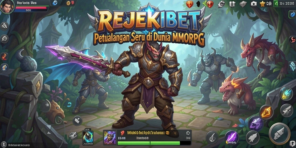 Tampilan seru gameplay MMORPG di REJEKIBET yang mengasyikkan.