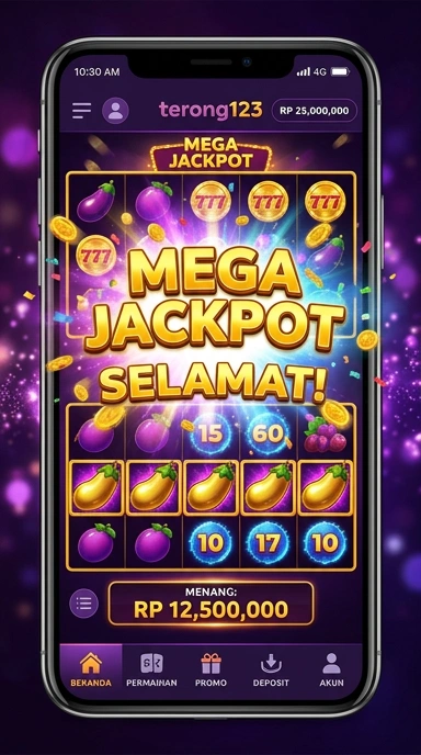 Tampilan antarmuka aplikasi terong123 yang sederhana dan mudah digunakan.